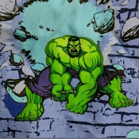 Marvel The Hulk kid boys scrub set shirt pants - Picture 2 of 5